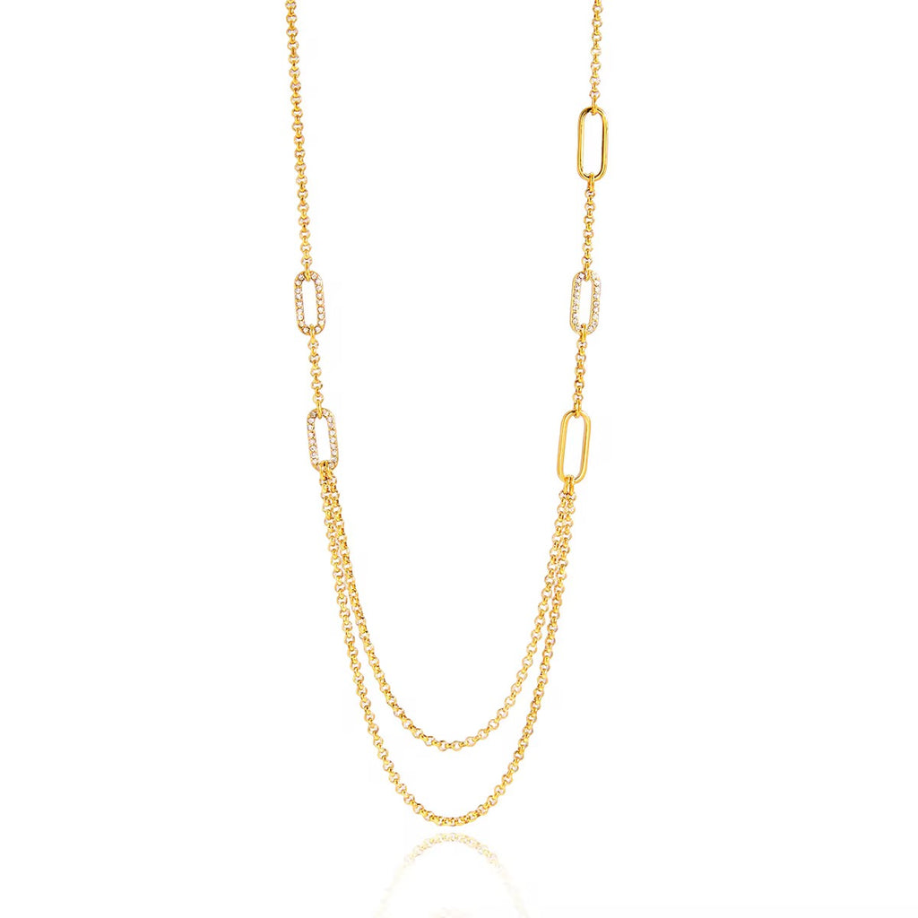 SunKissedBali || Stainless steel Necklace || 18K Gold PVD coated || Hollow O-shaped chain
