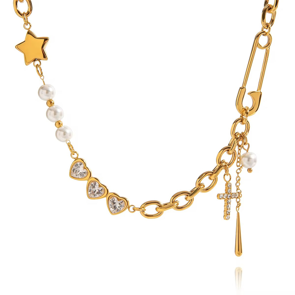 SunKissedBali || Elegant exquisite 18K gold multi electro plating stainless steel high quality necklace bold || waterproof, tarnish free & hypoallergenic || bali jewelry