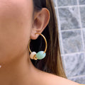 Sun Kissed Bali || Earring || Hoops earring stainless steel 304 vibrant candy color SKB0103334-2