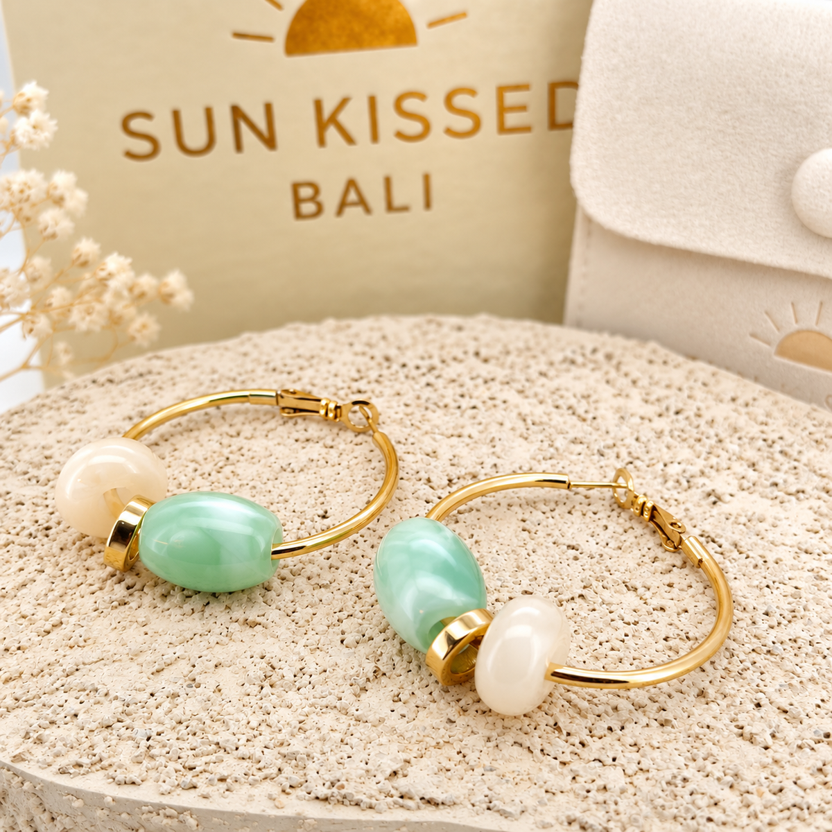 Sun Kissed Bali || Earring || Hoops earring stainless steel 304 vibrant candy color SKB0103334-2